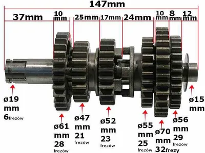 Image de Arbre De Transmission Atv 200 Grandes Roues