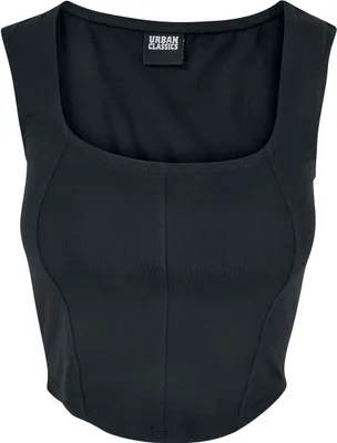 Produktbild von Urban Classics Top Damen Ladies Short Corsage Top schwarz XL