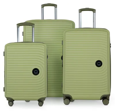 Image de HAUPTSTADTKOFFER - Mitte - Set de 3 valises trolleys à coque dure XXL Extension, 4 doubles roulettes bagages Hardcase Luggage (S, M & L) TSA,Kiwi