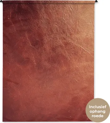 Produktbild von MuchoWow® Wandteppich Wandbehang Leder - Lederoptik - Braun - Hell 150x200 cm Tapisserie Dekoration Wandtuch - Wandaufhängung - Moderner