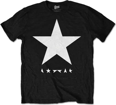 Produktbild von David Bowie - "Blackstar" T-Shirt für Herren/Damen Uni RO1515 (XL) (Schwarz)