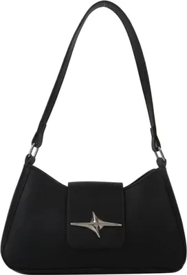 Produktbild von TIAASTAP Damen Handtasche Klein Leder Umhängetasche Vintage y2k Schultertasche Clutch A-schwarz