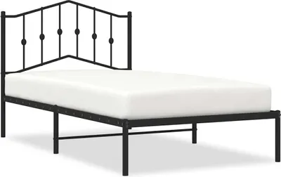 Obrázek produktu pro vidaXL Postel s čelem kovová černá 100x190 cm