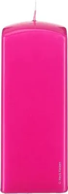 Produktbild von 4 quadratische Kerzen, Quader Kerzen Pink 20 x 7/7 cm