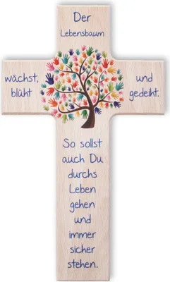 Produktbild von Kinder- Holzkreuz: ""Lebensbaum""