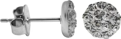 Produktbild von Kristalliner Ohrstecker Chirurgenstahl in verschiedenen Farben Größe - 10 mm Farbe - Weiß