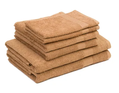 Produktbild von GÖZZE Frottierset Lucia 6-tlg 100% Baumwolle 480g/m2 Farbrein sand