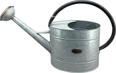 Produktbild von Kleine Gießkanne aus Metall, klassische Haushaltsgießkanne, Silber