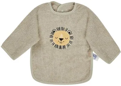 Obrázok produktu pre Sterntaler 7072529, Podbradníková zástera, Šedá, Unisex, Detské, Obrázok, Lev
