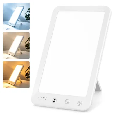 Produktbild von Vigevee Tageslichtlampe 5,9 W bis 10000 Lux, 3000-6500 K, dimmbar mit 5 Stufen, Timer und USB-C für Schreibtisch und Zuhause
