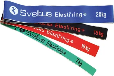 Obrázok produktu pre Sveltus Set of 4 Elasti'ring 7 kg-10 kg-15 kg-20 kg Multi Expandér