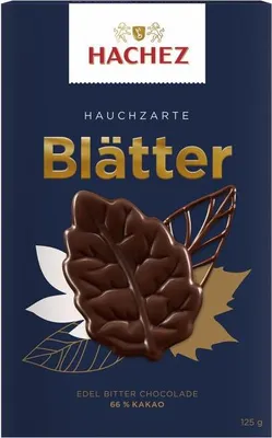 Immagine prodotto di Hachez Braune Blaetter Edel Bitter