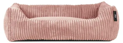 Image de Lit pour animaux Rohrschneider RS 22341, tissu cordé, large – Lit pour animaux avec coussin réversible, taille 1