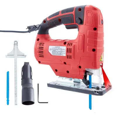 Immagine prodotto di Seghetto alternativo AREBOS 710 W | Ergonomico, inclinabile a 45° | Attacco per l'aspirazione della polvere