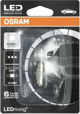 Zdjęcie produktu dla Osram LEDriving Premium, 1,3 W, 12 V, C5W, LED, 1 szt.