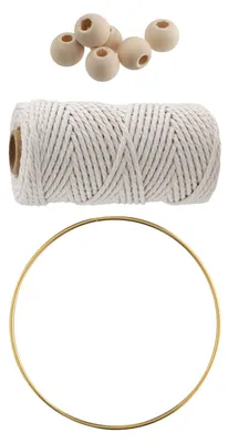Image de Kit d'artisanat macramé plumes