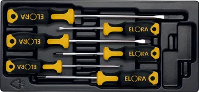 Produktbild von Elora QUATROLIT® 2K-Schraubendreher-Satz, 6-teilig, ELORA-MS-39