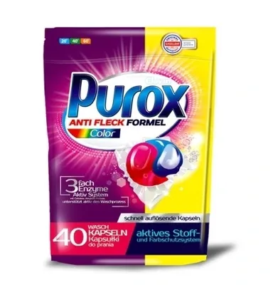 Zdjęcie produktu dla Purox Kapsulki do kolorow, 40 sztuk