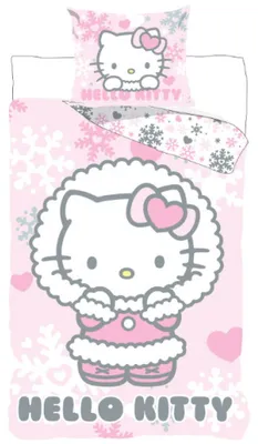 Produktbild von Hello Kitty Cozy Winter Kinderbettwäsche 100x135
