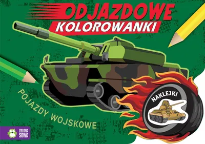 Produktbild von Pojazdy wojskowe. Kolorowanka dla dzieci