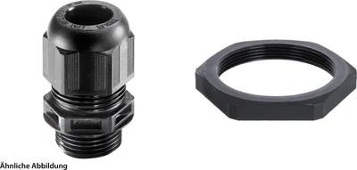 Produktbild von WISKA Verschraubung niedrige Temperatur mit Gegenmutter M50x1,5 lang Polyamid (PA) Gewindelänge 18,0mm - 1 Stück