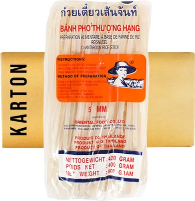 Produktbild von 34x400g KK Farmer 5mm Reisbandnudel Banh Pho