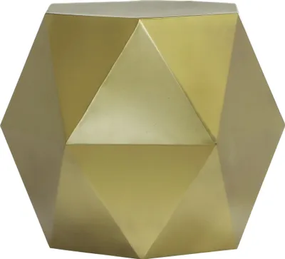 Produktbild von Beistelltisch aus Metall in der Farbe Messing antik