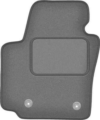 Image de Tapis de sol conducteur en velours graphite adapté à la Seat Altea XL (2006-08.2008, monospace) – avec fixations – ajustement parfait