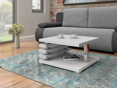 Image de Table basse moderne STORO – blanc
