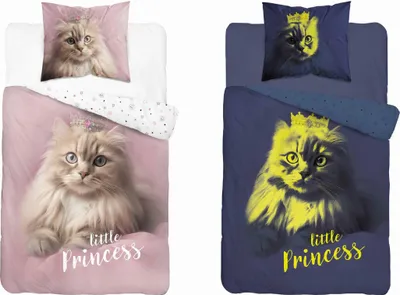 Obrázek produktu pro Detexpol Svítící ve tmě ložní prádlo 140x200 kočka růžová bílá 5211 A Fluo 40