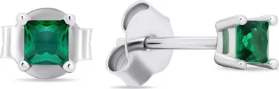 Immagine prodotto di Orecchini in argento con zirconi verdi EA592WG