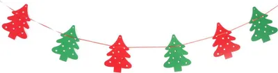 Image de NOn woven Fabric Christmas Hanging Flags Banner Bunting DIY Wall Party Decor #Christmas Tree