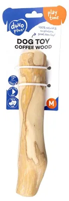 Productafbeelding van Duvo+ Koffiehout kauwstok bruin voor honden | S 15-20 cm, M 20-25 cm, L 25-30 cm M - 20-25cm/Ø4-5cm