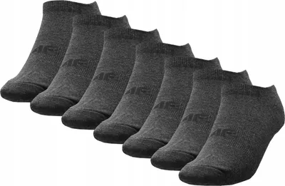 Produktbild von 4F Socken Herren 7 Paar Pack Sneaker Füßlinge Sportsocken Baumwolle Casual 7er Grau 43-46