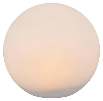 Zdjęcie produktu dla Lampa ogrodowa kula solarna MELO biała fi 30cm RL R55326901