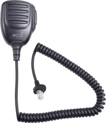 Productafbeelding van Microfoon Handheld - Spraak Communicatie - Radiocommunicatie - Bedraad Elektrisch - 1 Kanaal - Zwart