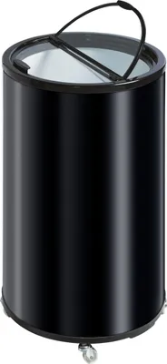 Produktbild von Esta Kühltonne mit Glasdeckel - 43 Liter, mit Rollen, schwarz