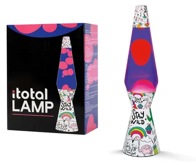 Productafbeelding van I-TOTAL® Lava Lamp: Magische lava-show. Uniek, wit eenhoorn-design