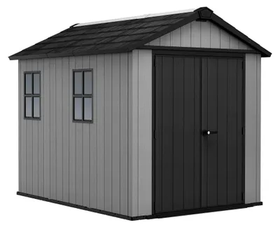 Produktbild von Perham - Gartenhaus, 230x287x246h cm Grau, Verriegelbar, Harzfinish