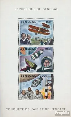 Produktbild von Briefmarken Senegal 1978 Mi Block33 (kompl.Ausg.) postfrisch Luft und Raumfahrt