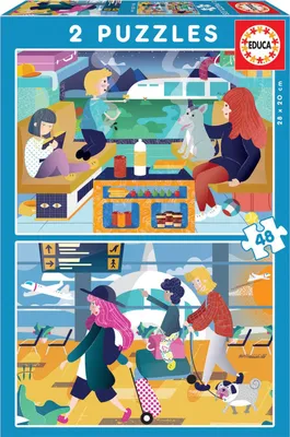 Image de EDUCA Puzzle de voyage 2x48 pièces