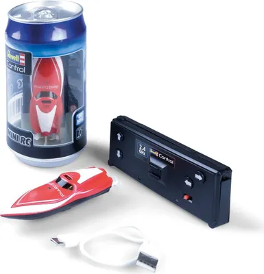 Zdjęcie produktu dla revell gmbh Mini łódź RC czerwona, zdalnie sterowana łódź Revell czerwona
