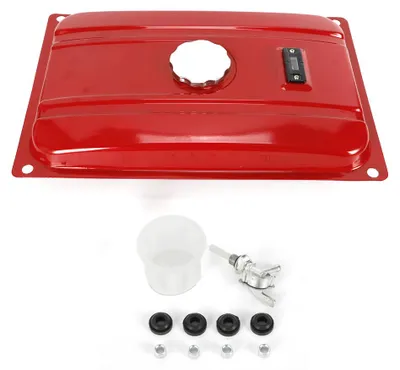 Image de Réservoir de carburant de générateur, construction durable, grande capacité, rouge