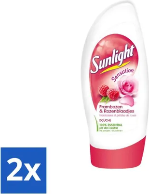 Produktbild von Sunlight Duschgel – pH-neutral – Rosen und Himbeeren – 250 ml - Vorteilspack - 2 Stücke