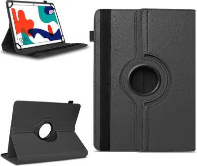 Produktbild von Tablet Tasche für Tabwee Tablet T90 / W90 Hülle Schutzhülle Schutz Drehbar CaseFarben:Schwarz
