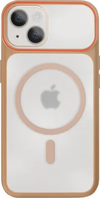 Image de Avizar, coque MagSafe avec couverture rigide pour iPhone 15 Plus / 14 Plus, marron