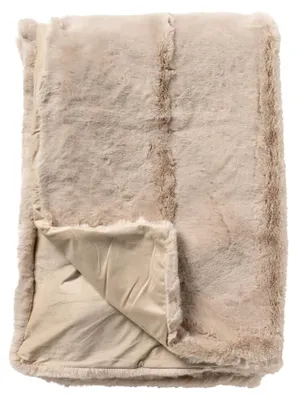Produktbild von Dutch Decor Wohndecke Kunstfell Zinzi 140x180 cm Beige