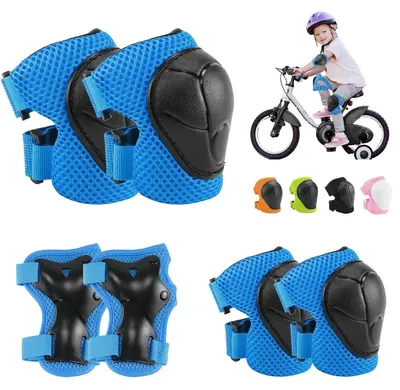 Image de Set de protections enfant - Protège-genoux coudes poignets - 6 pièces - Pour rollers et skateboard