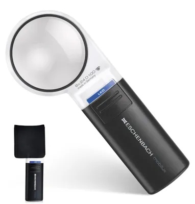 Productafbeelding van Eschenbach Optik mobilux LED vergrootglas met 6x vergroting en een lensdiameter van 58 mm – 6,0x vergroting, afmetingen Ø 58 mm
