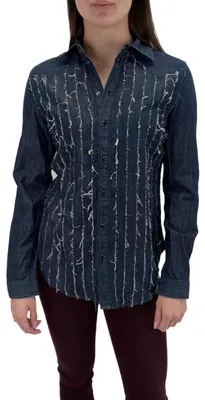 Produktbild von Diesel DE-PARK 0671H Camicia Damen Jeanshemd Langarm